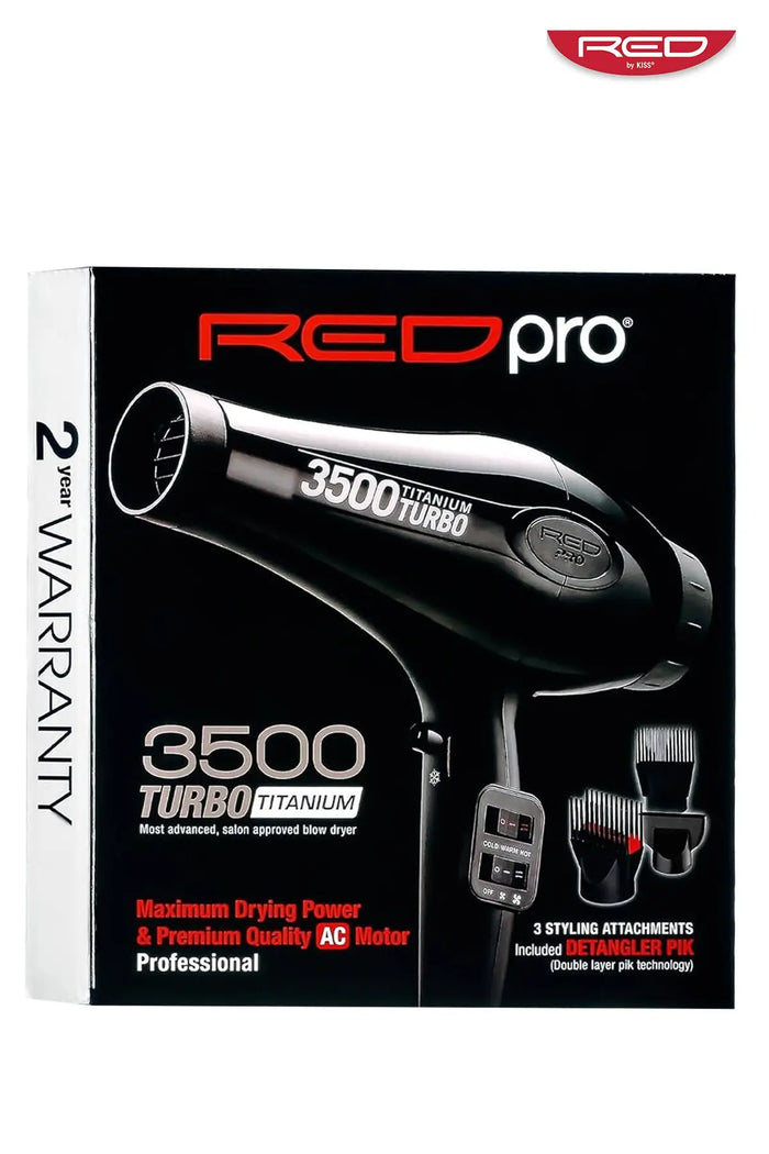 RED PRO 3500 TITANIUM TURBO #BDP02N - BSW BEAUTY CANADA