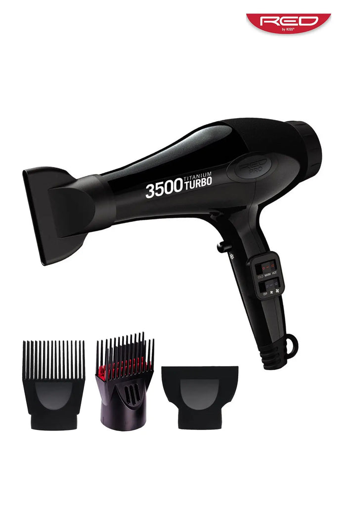 RED PRO 3500 TITANIUM TURBO #BDP02N - BSW BEAUTY CANADA
