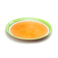 Round Melamine Plate 13-1/8" Orange/Green