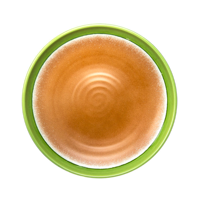 Round Melamine Plate 13-1/8" Orange/Green