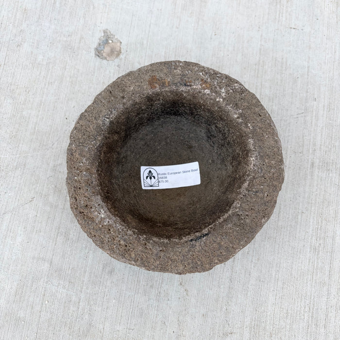 Rustic European Stone Grinding Bowl/Mortar