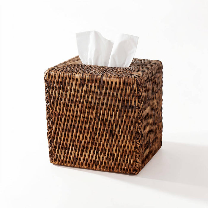 Square Tissue Box : Natural