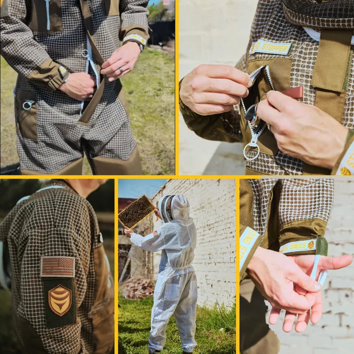 Sting Stopper Professional Ventilated Beekeeping Suit - Beekeeper White