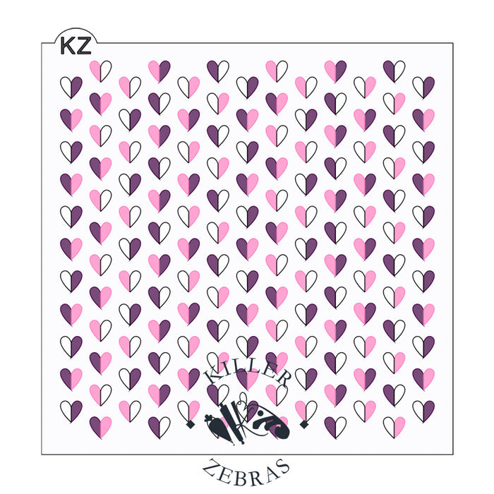 5.5 x 5.5 Stencil Sweetheart – Layered Cookie Stencil