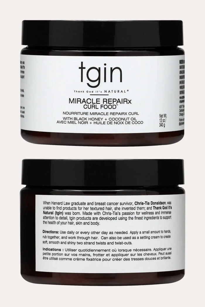 TGIN MIRACLE REPAIRX CURL FOOD DAILY MOISTURIZER 12oz - BSW BEAUTY CANADA