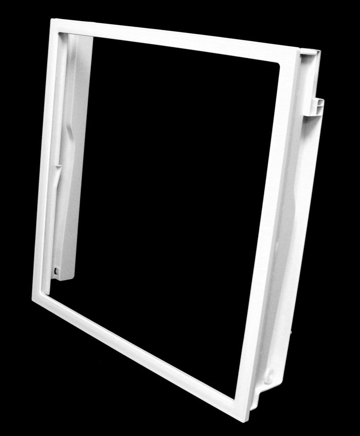 Whirlpool Glass Shelf Deli Drawer Cover and Slide Glide Rails, tipped upright angle